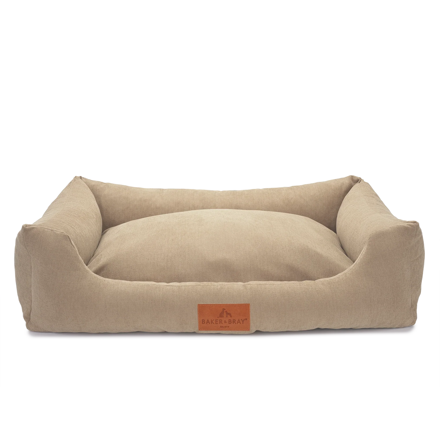 Oatmeal beige interchangeable dog bed cover by Baker & Bray