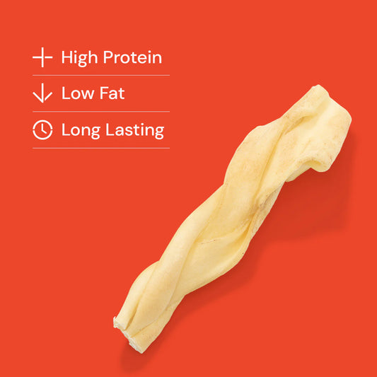 Braided Lamb Skins - Natural Dog Treats