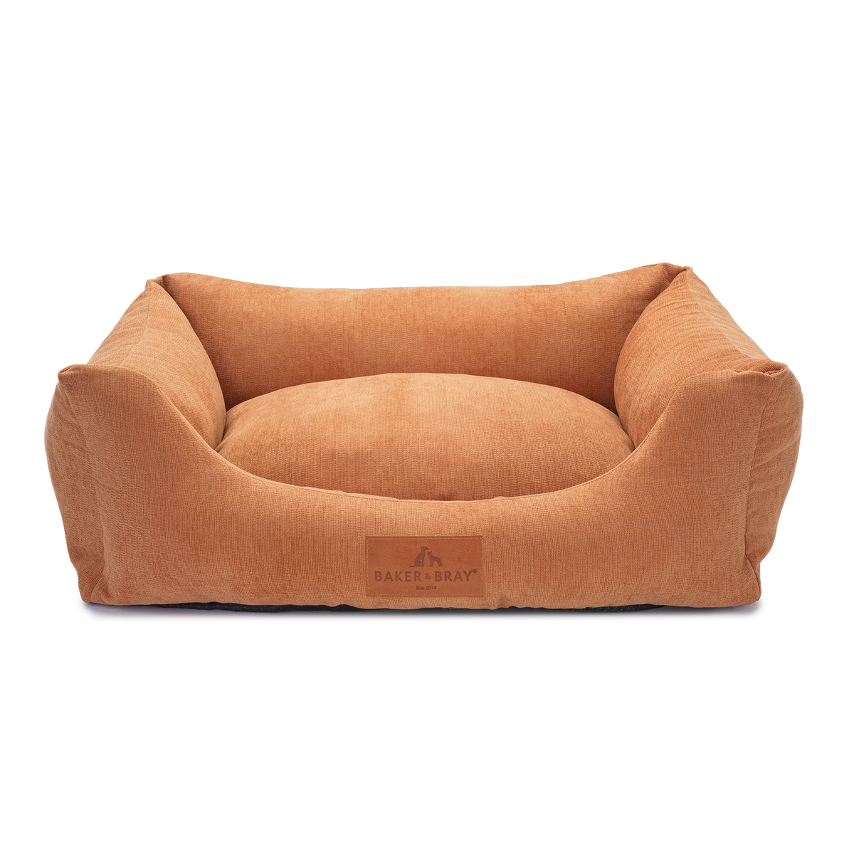 Baker & Bray ultimate orthopaedic dog bed peach fuzz on white background