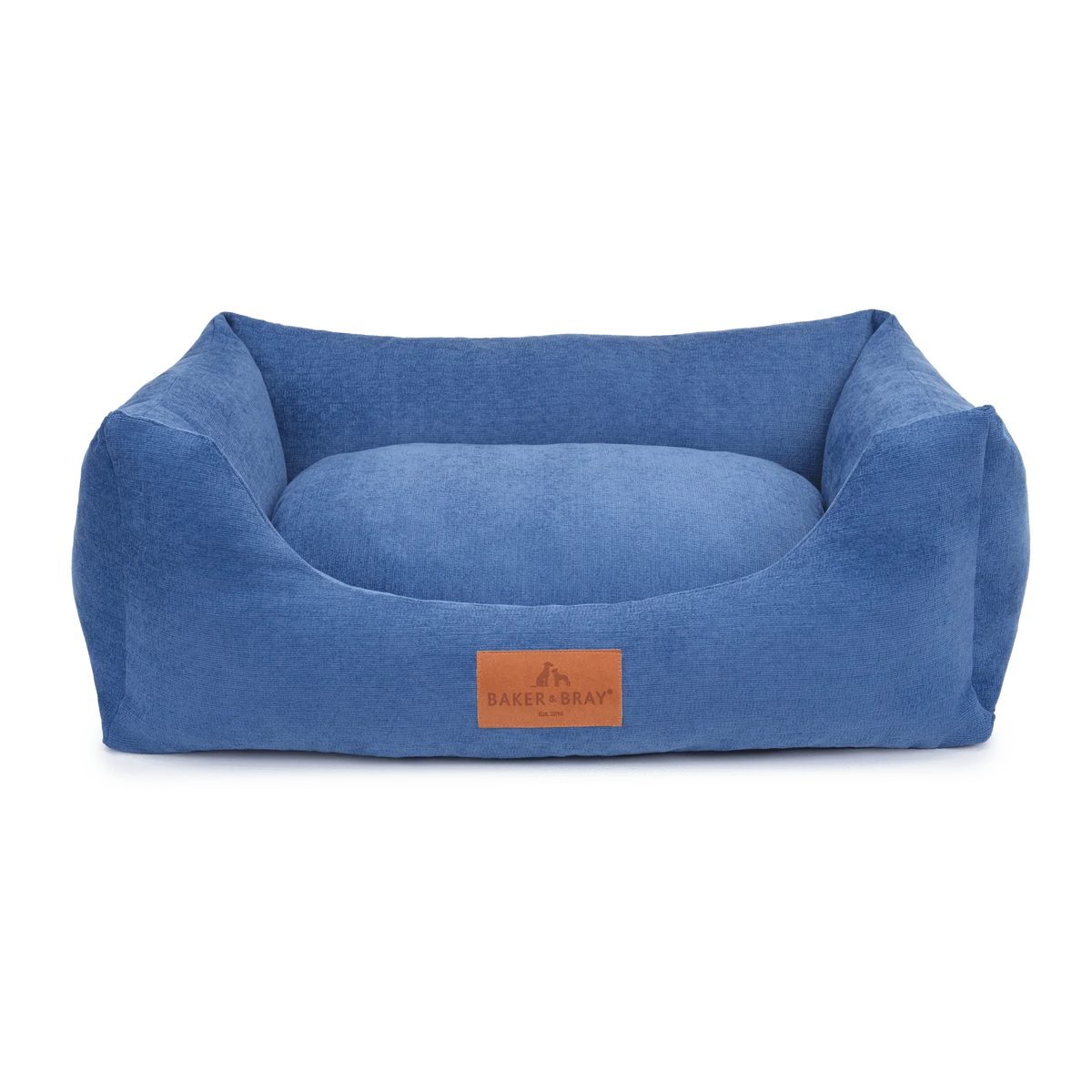Baker & Bray ultimate orthopaedic dog bed regal blue on white background