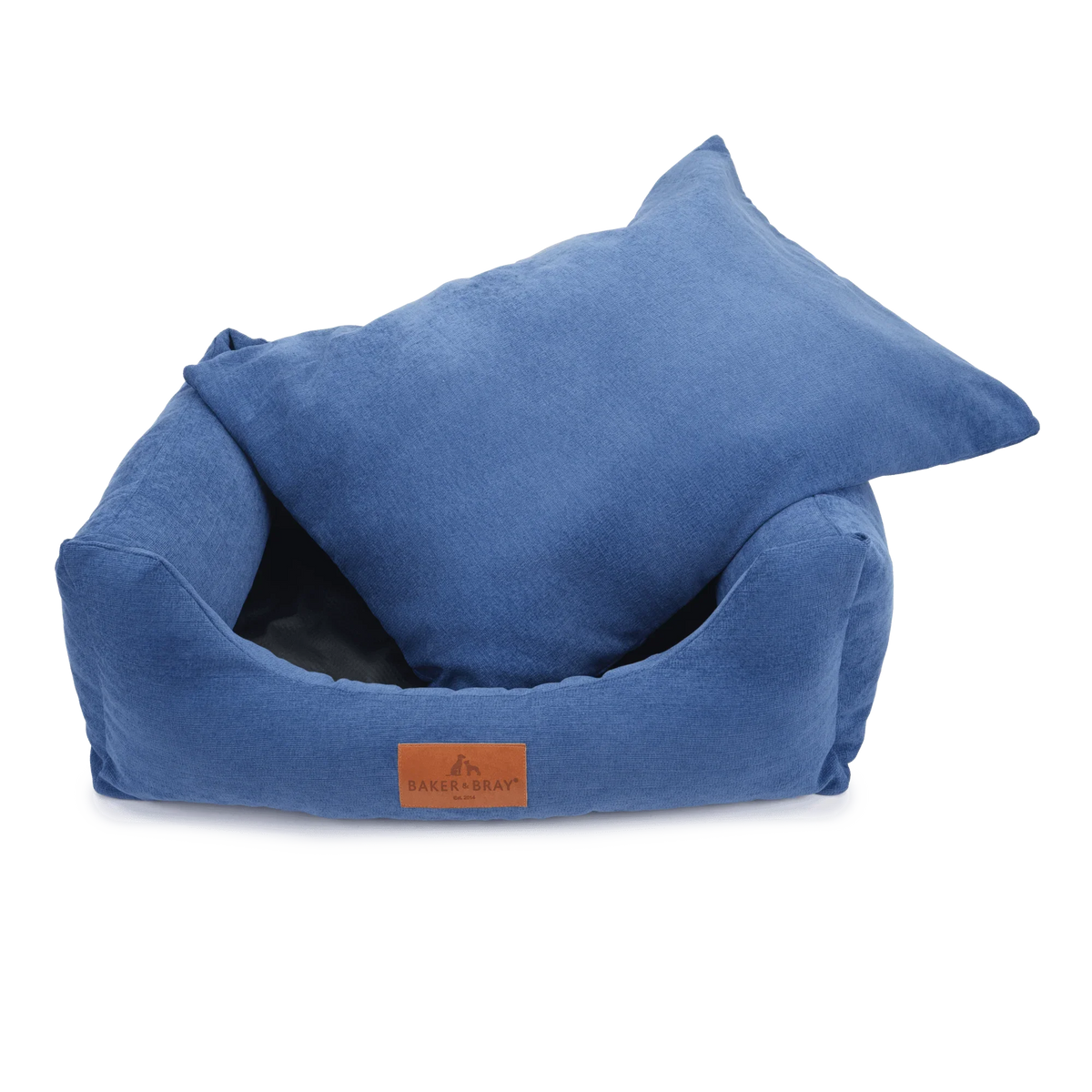 Baker & Bray ultimate orthopaedic dog bed regal blue with removable cushion