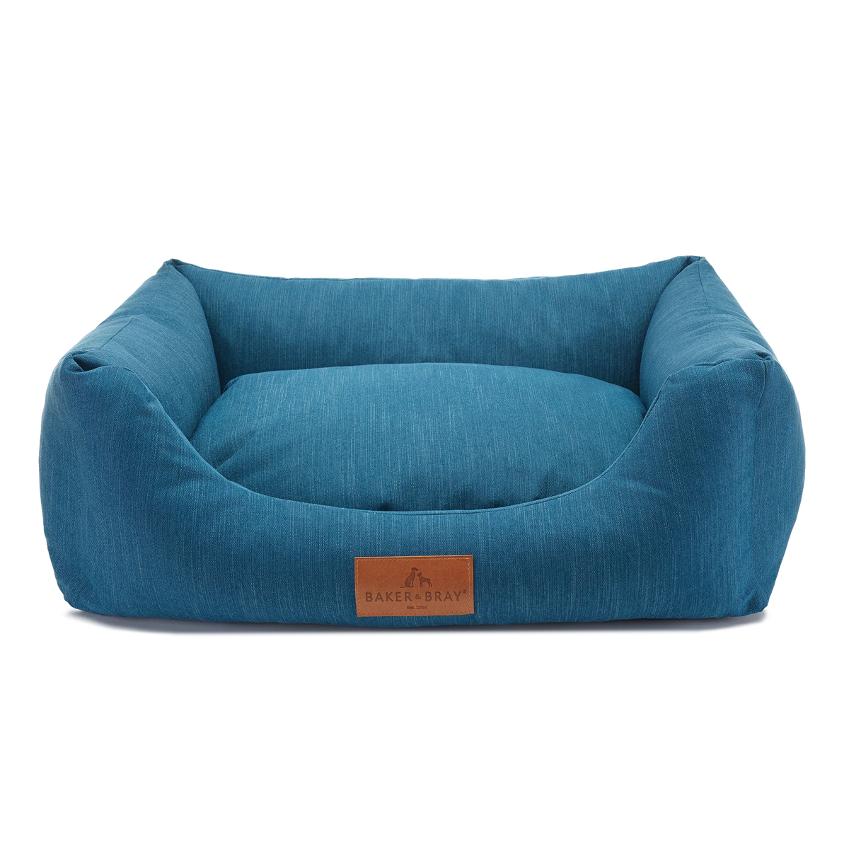 Baker & Bray ultimate orthopaedic dog bed teal blue on white background