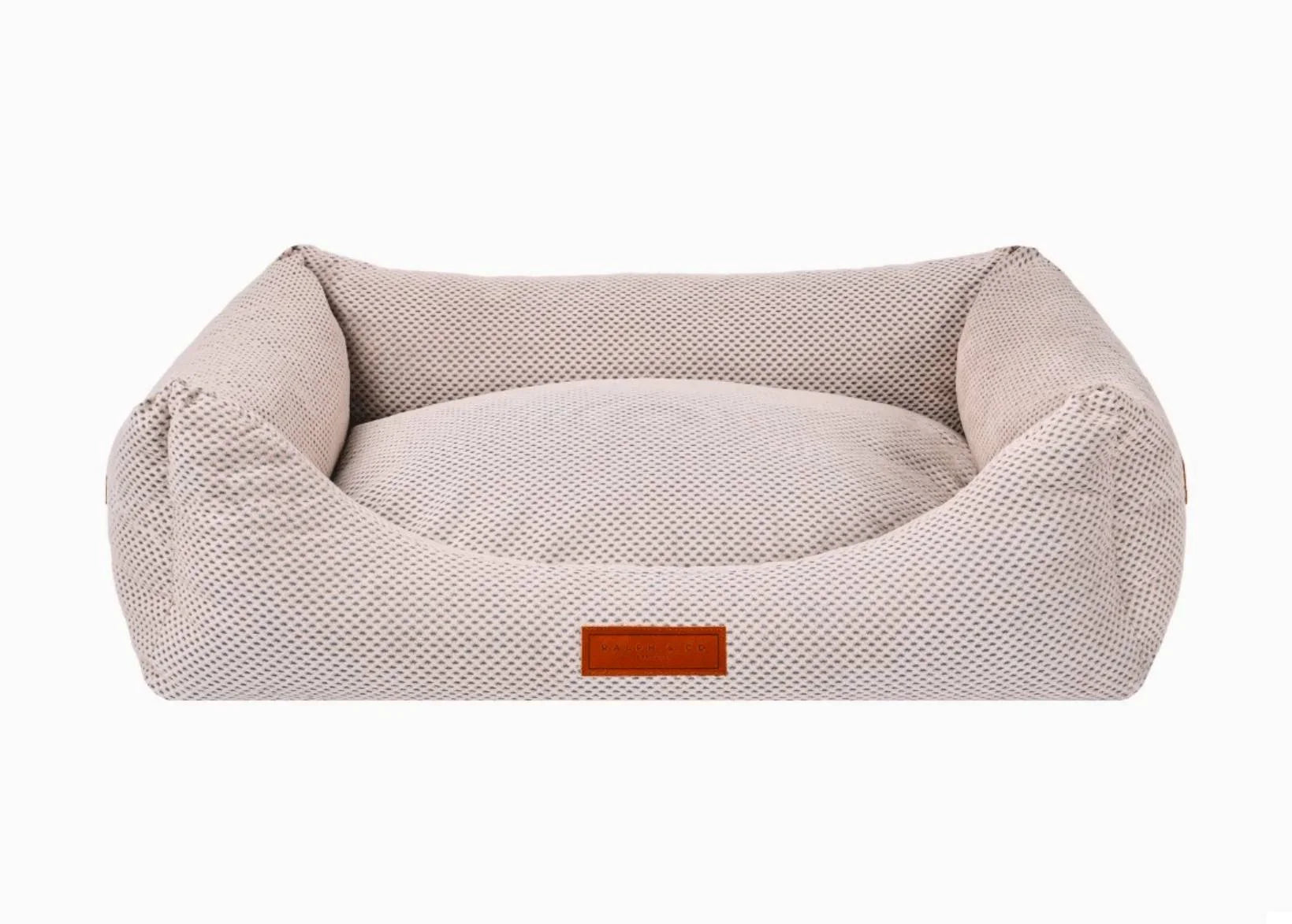 Ralph & Co Chatsworth orthopaedic memory foam dog bed in beige