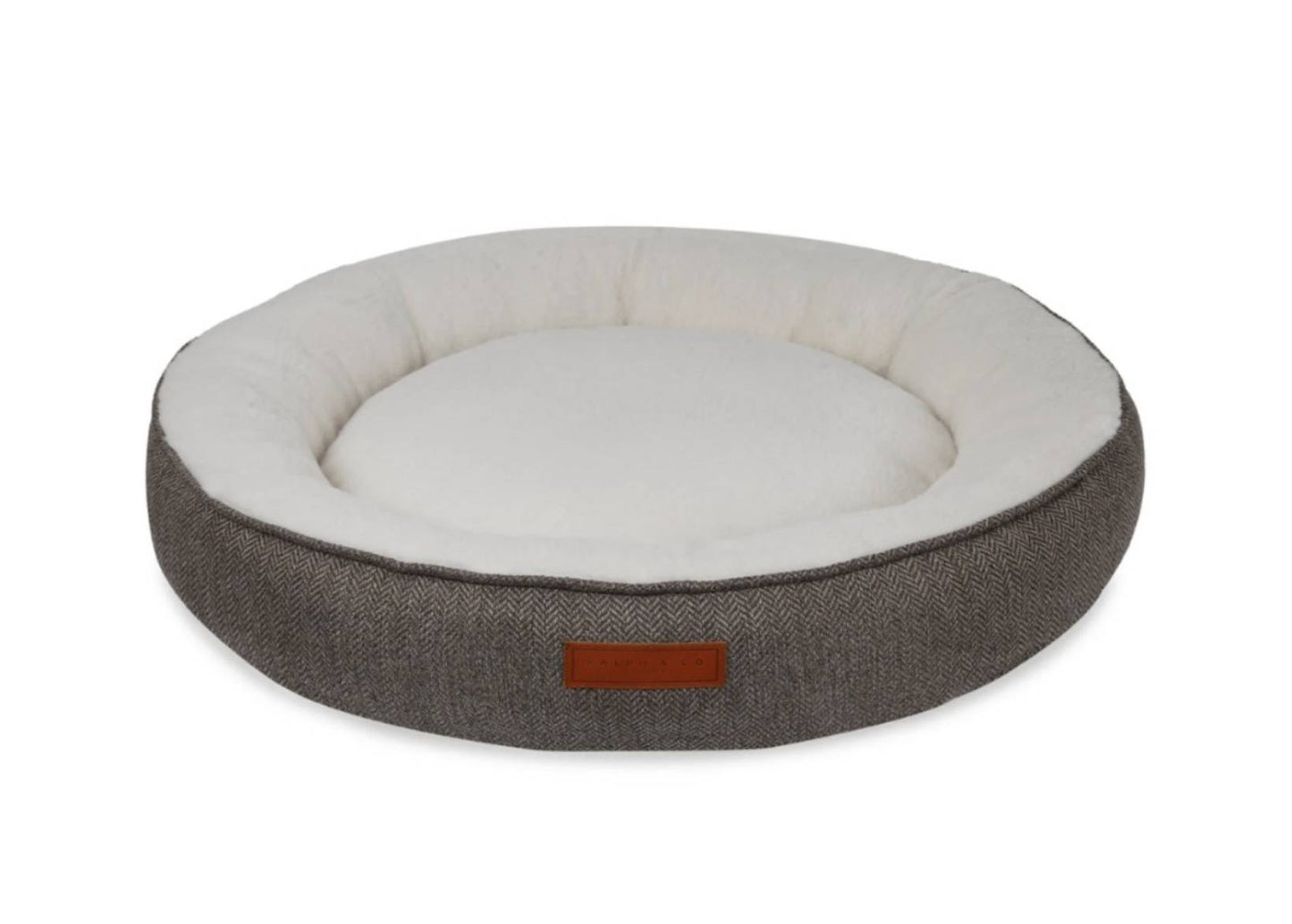 Ralph & Co Lincoln Luxury Tweed Herringbone Donut Dog Bed