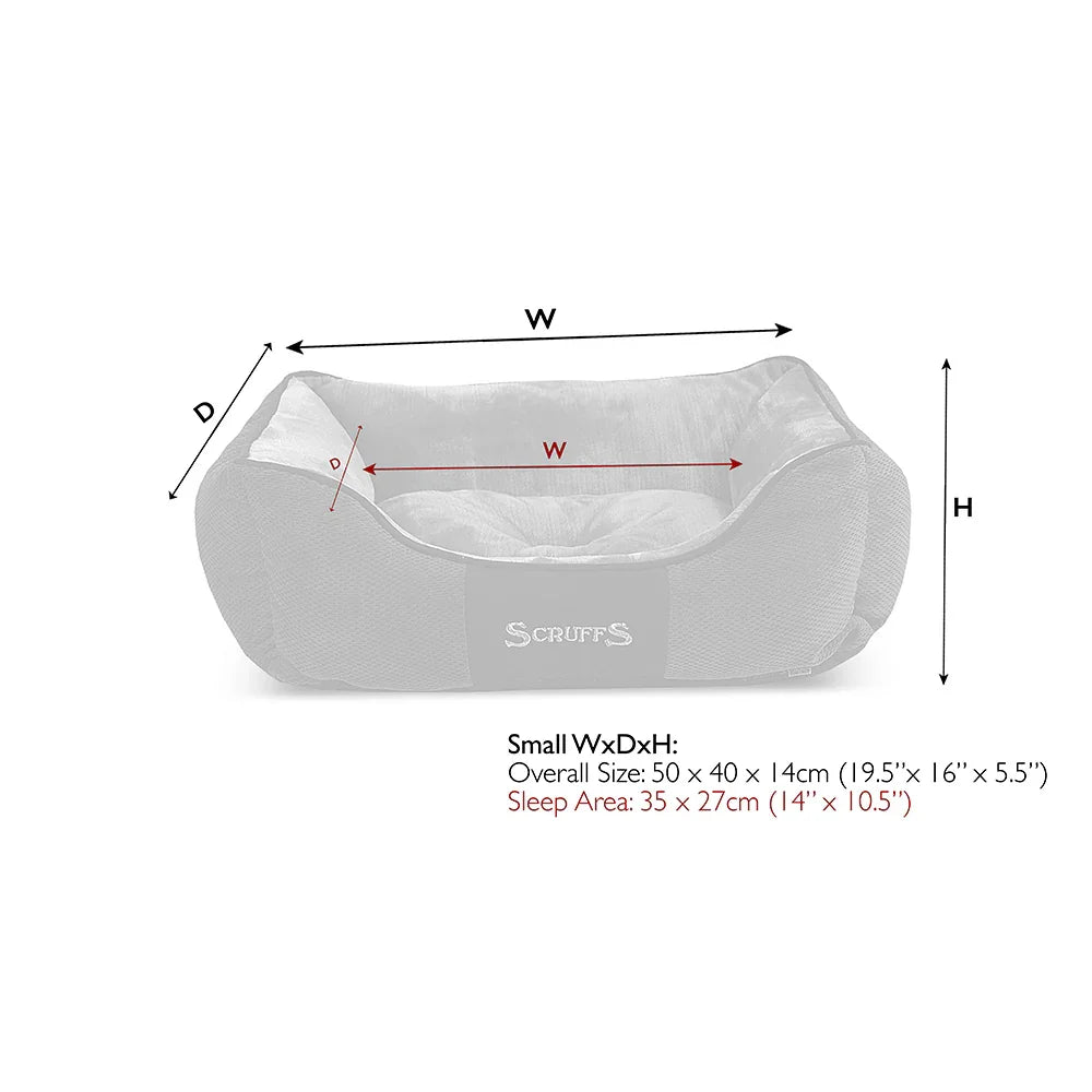 Scruffs Chester box dog bed small size dimensions