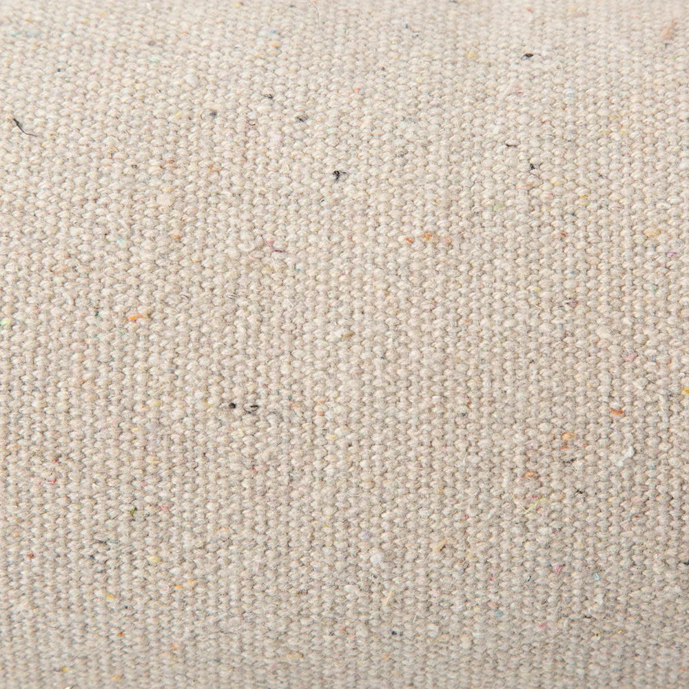 Close up of recycled cotton fabric on Scruffs Eden box dog bed cream