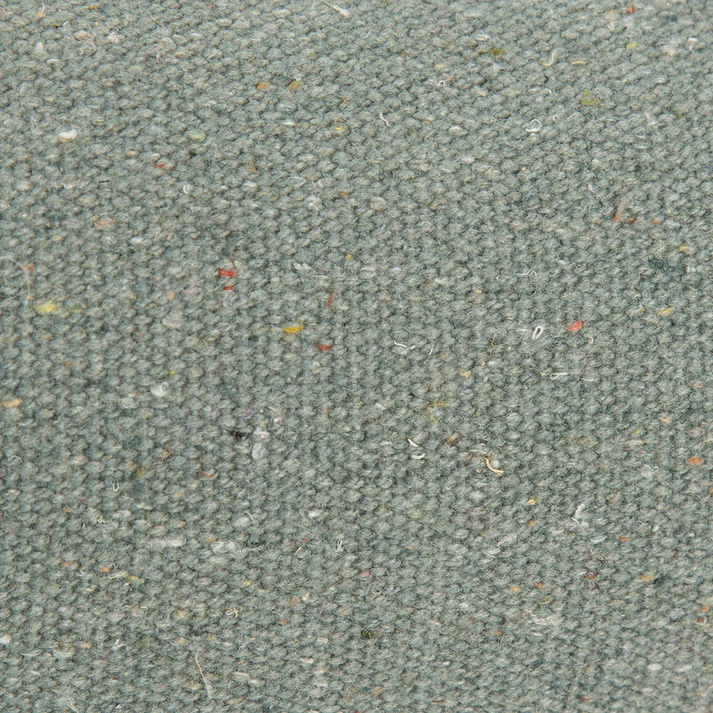 Close up of recycled cotton fabric on Scruffs Eden box dog bed sage green