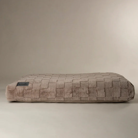 Scruffs Oxford memory foam dog mattress shown on its own
